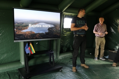 Jēkabpils novada pašvaldības prezentācija par Baļotes ezeru