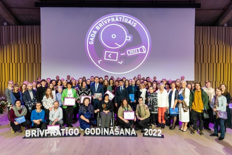 Godināšanas ceremonijas kopbilde. Foto: Fotoziņu aģentūra F/64.
