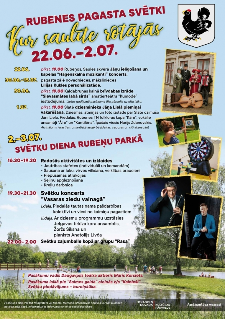 Rubenes pagasta svētki - afiša