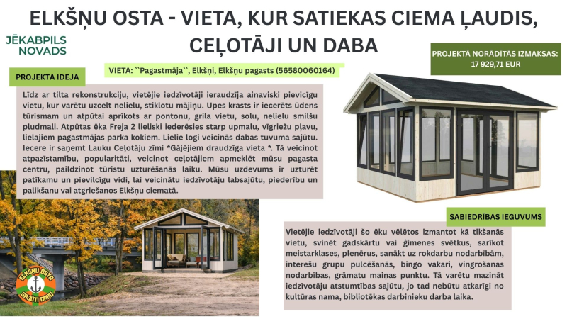 Elkšņu osta - vieta, kur satiekas ciema ļaudis, ceļotāji un daba