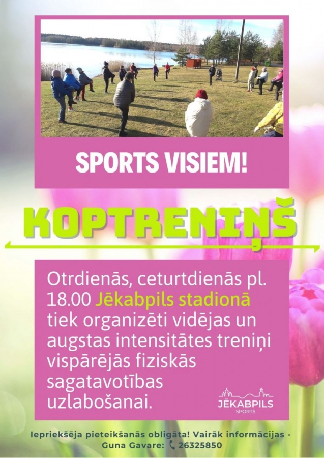 Koprtreniņš "Sports visiem"