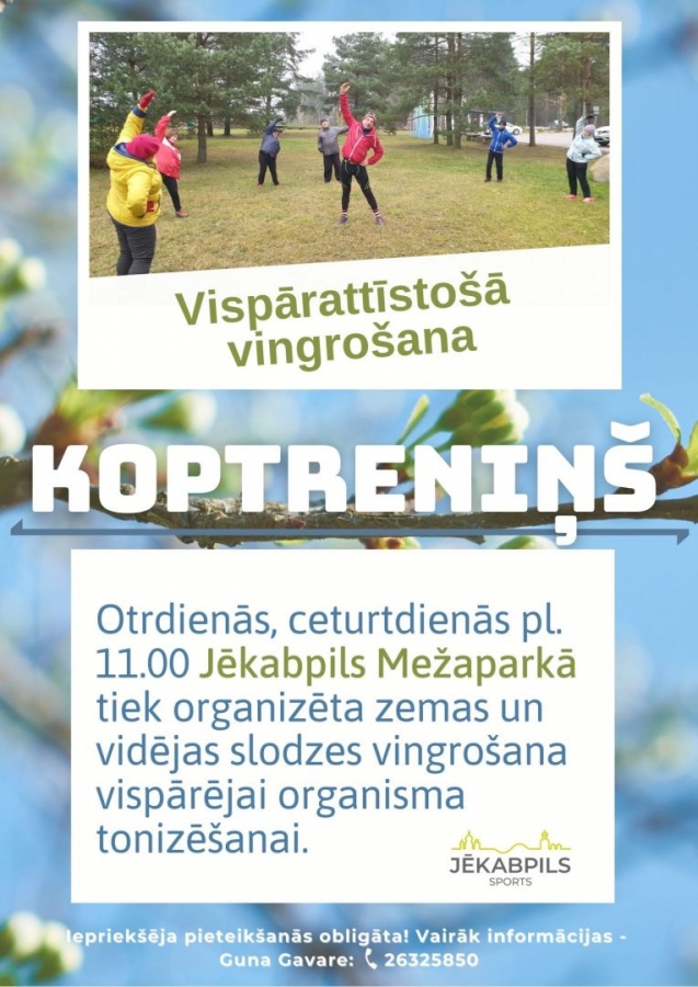 Koptreniņš "Vispārattīstošā vingrošana"