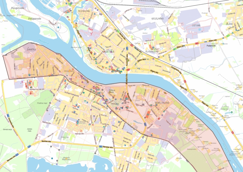 Plūdu bīstamības zona 16.01.2023.