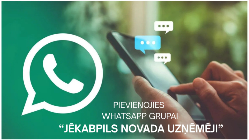 Pievienojies WhatsApp grupai "Jēkabpils novada uzņēmēji"