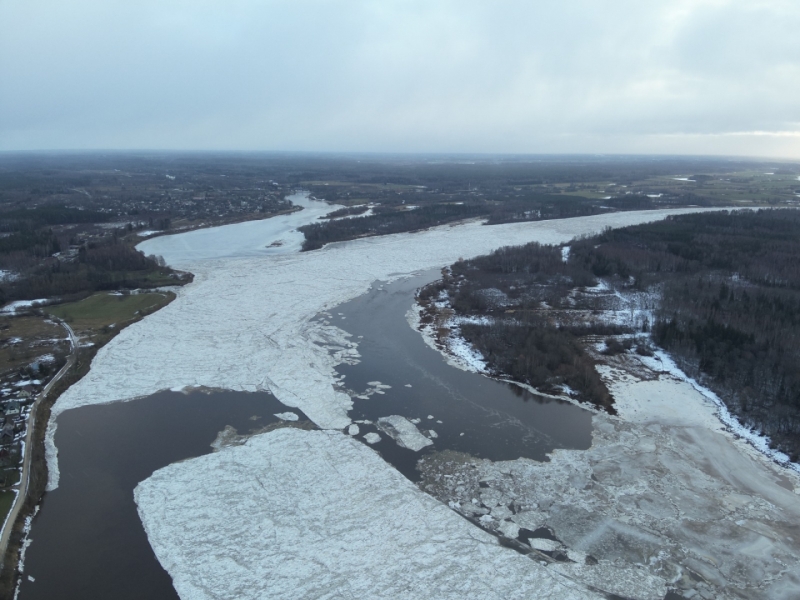 Pļaviņas, Daugavas vižņu "aste" pie Peņigām.