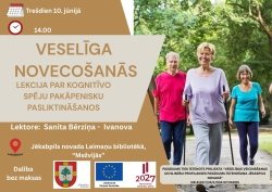 Lekcija senioriem Mežvijās afiša