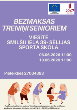 Bezmaksas treniņu senioriem afiša (Viesīte)