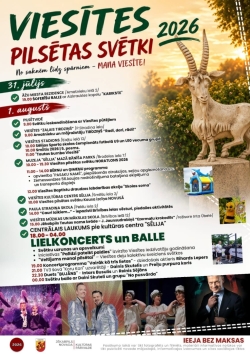 Viesītes pilsētas svētku 2026 afiša