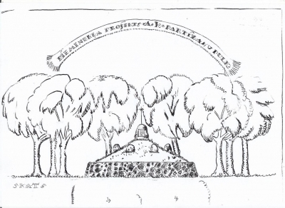 A. Birzenieka pieminekļa projekts 1924.gadā