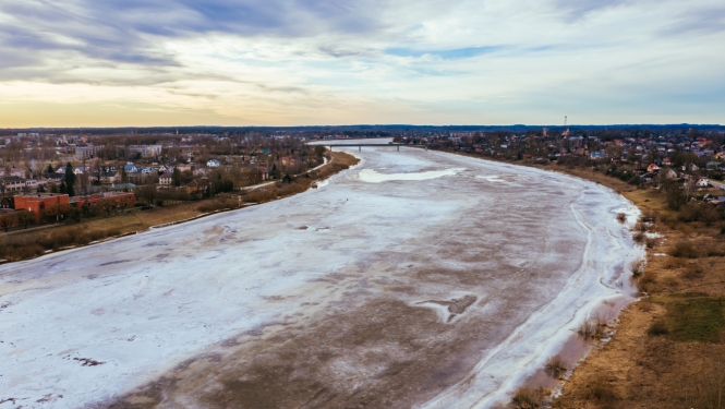 Ledus Daugavā, Jēkabpilī (01.03.2021., Foto: K.Siliņš)