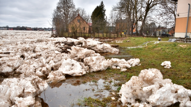 Daugava no Krustpils puses Jēkabpilī