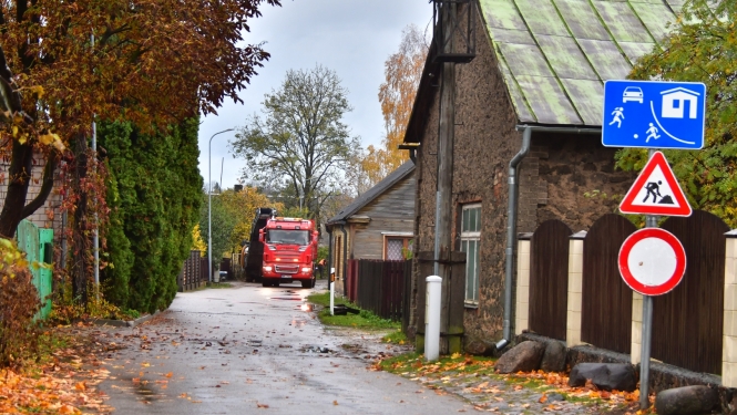 Zaļā iela Jēkabpils remontdarbi