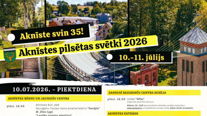 Aknīstes svētku afiša