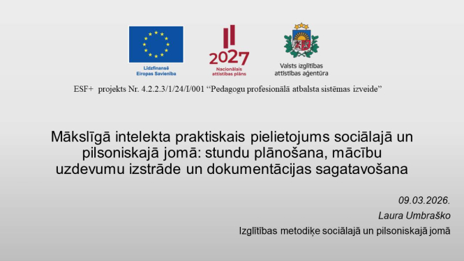 Projekta slaids