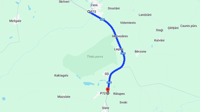 Ceļa posms P72