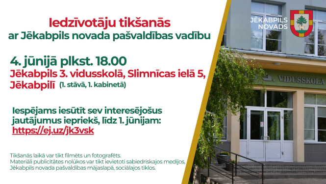 Iedzīvotāju tikšanās Jēkabpilī