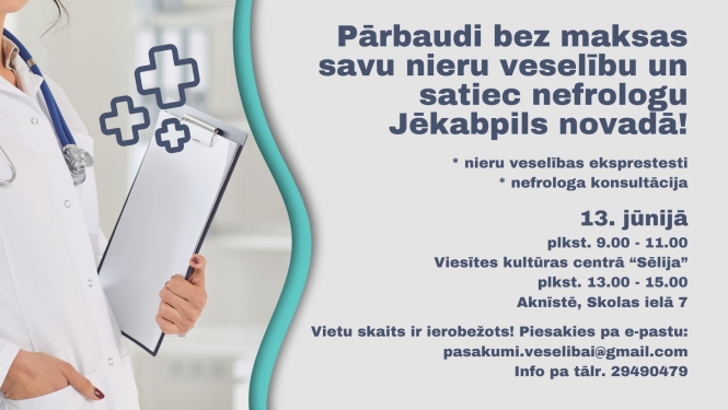 Pārbaudi nieru veselību