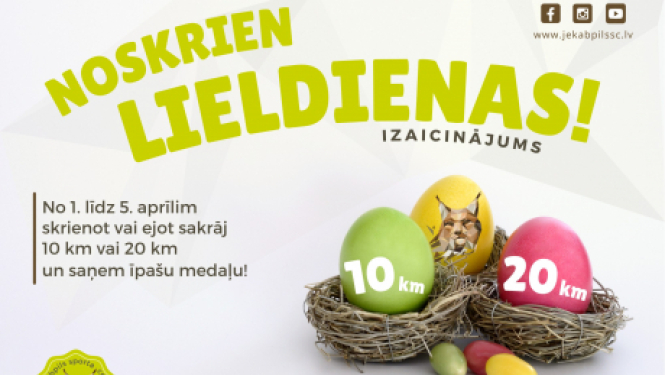 “Noskrien Lieldienas!” un saņem svētku medaļu!