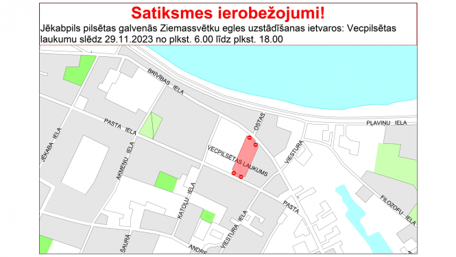 Satiksmes ierobežojumu shēma