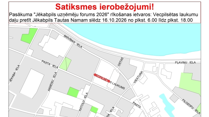 Satiksmes ierobežojumu shēma