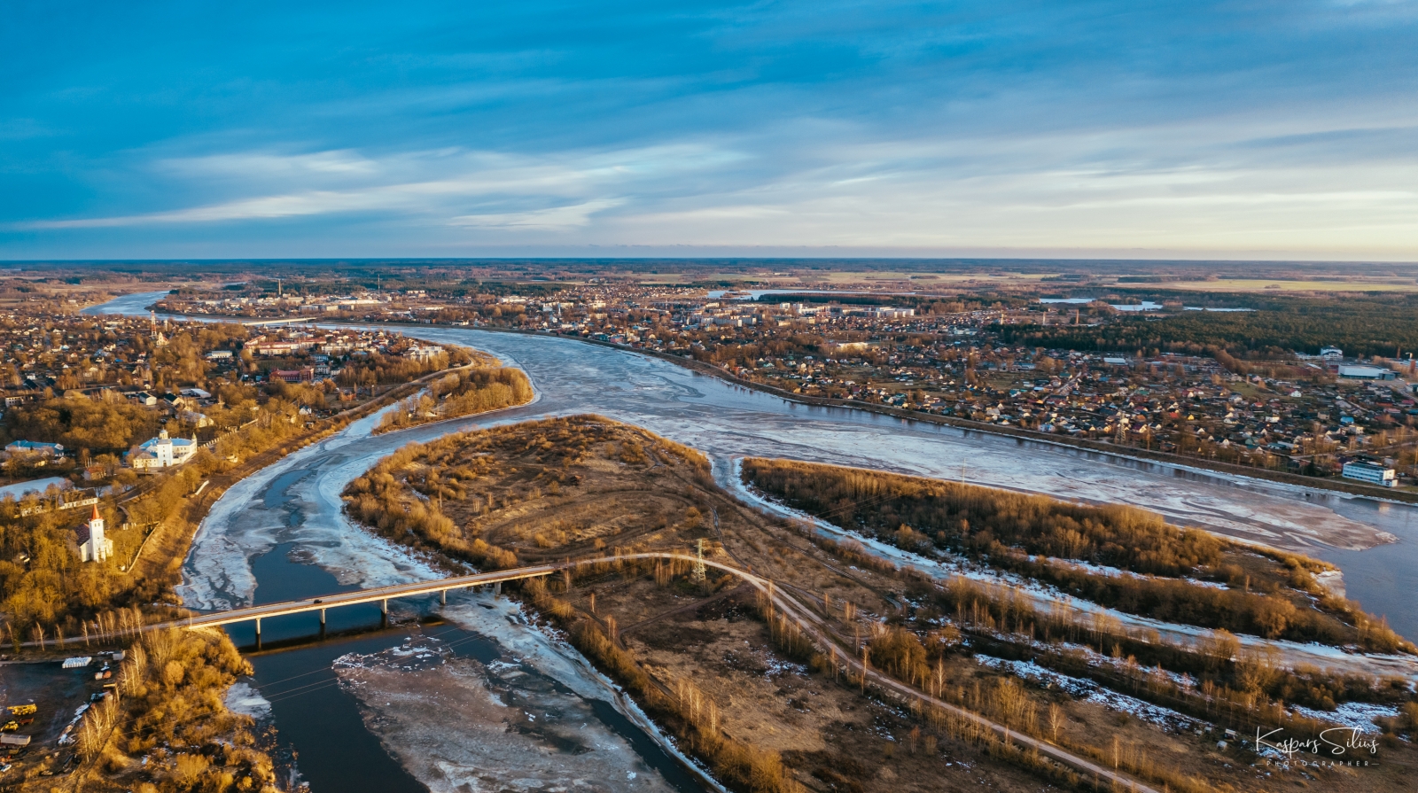 Ledus Daugavā, Jēkabpilī (01.03.2021., Foto: K.Siliņš)