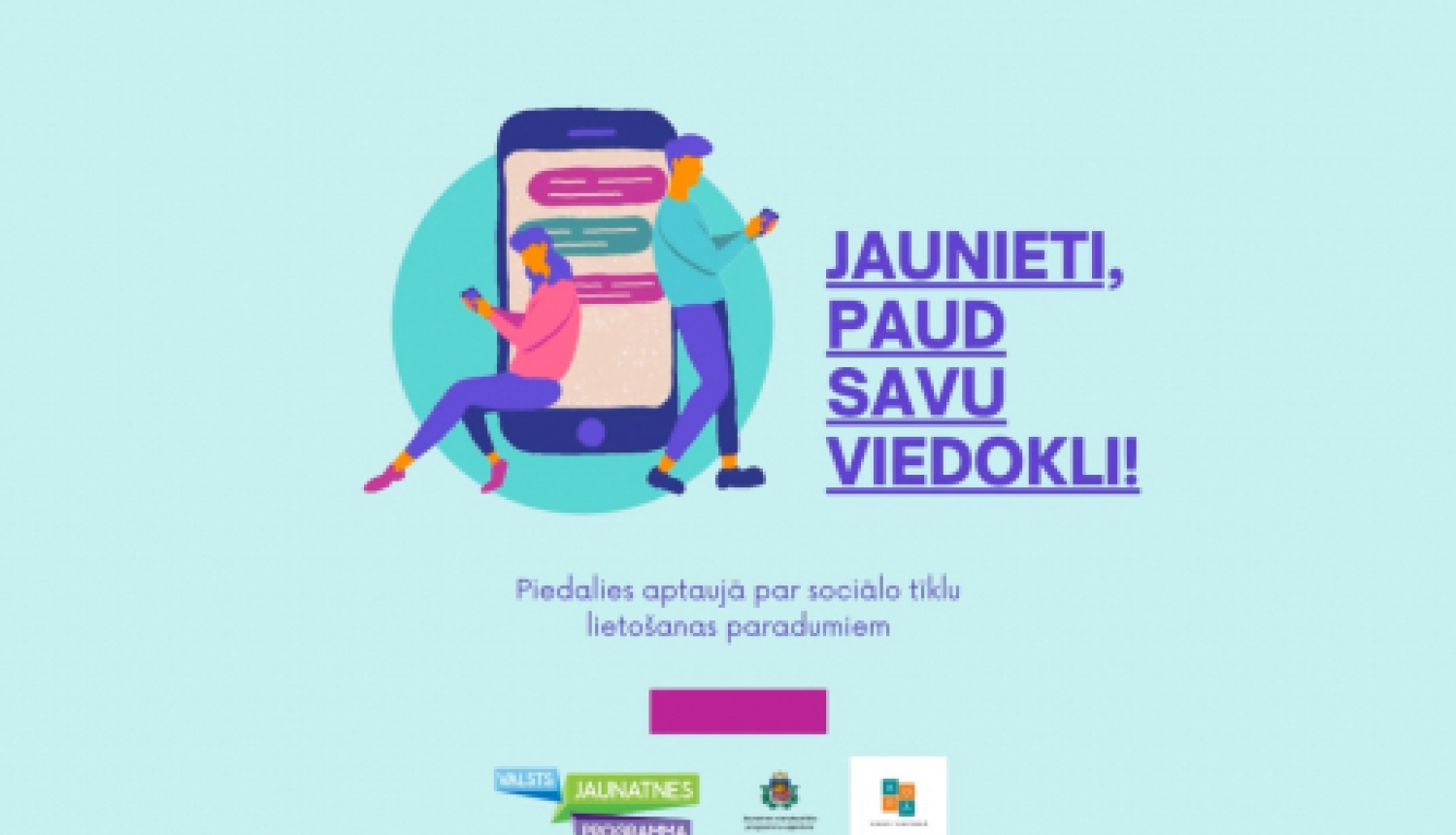 Jauniešus aicina piedalīties aptaujā