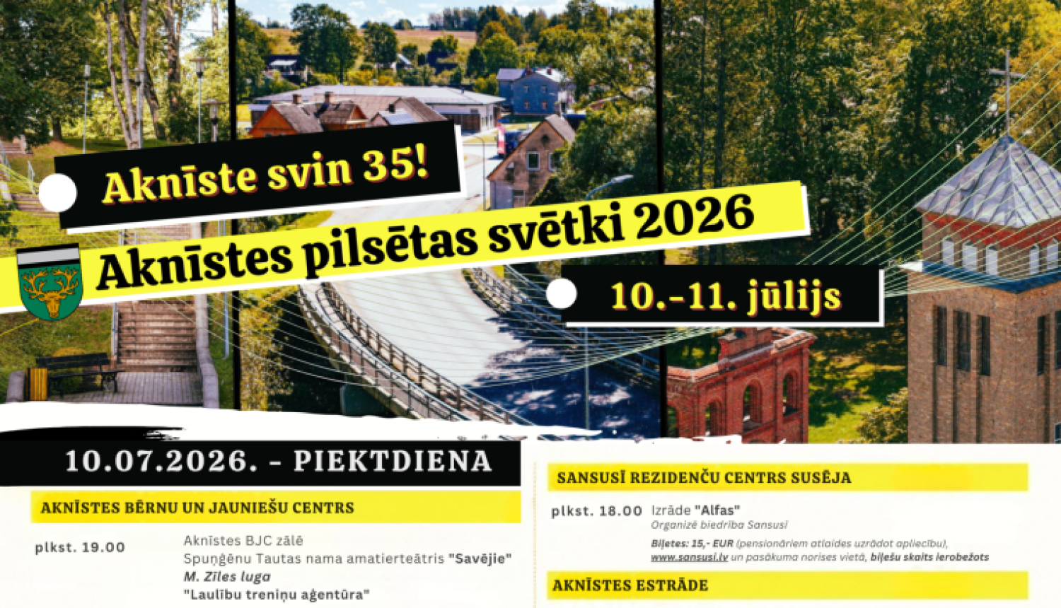 Aknīstes svētku afiša