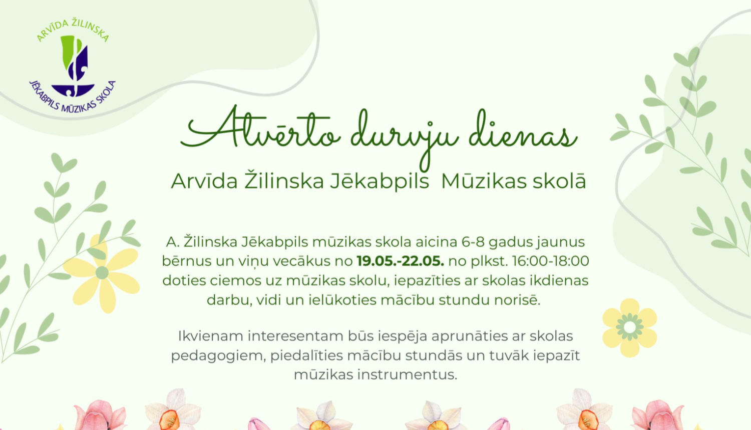 Informatīvs materiāls no MŪzikas skolas