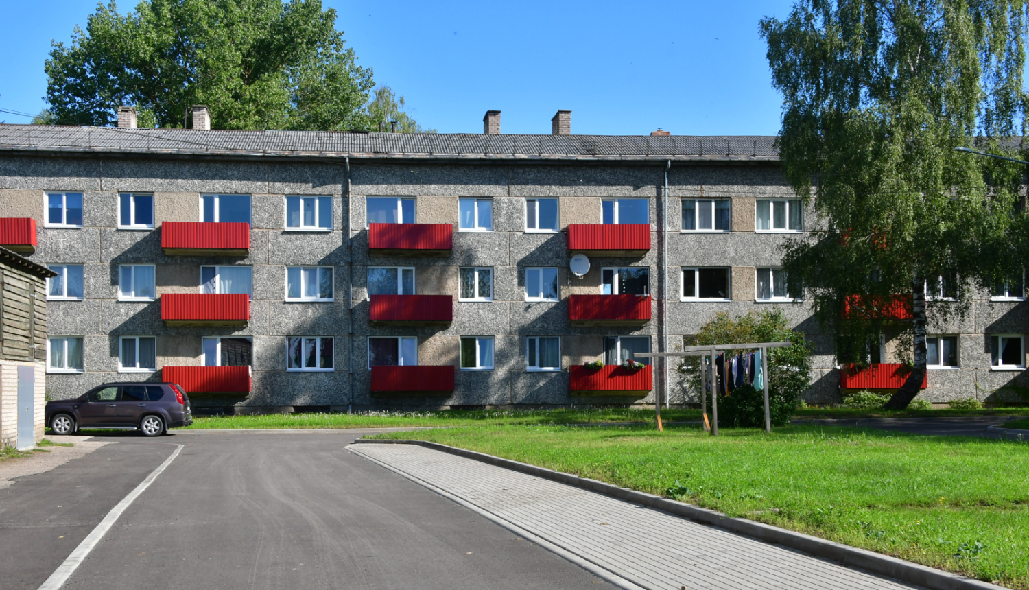 Asfaltētas ielas Variešu ciemā