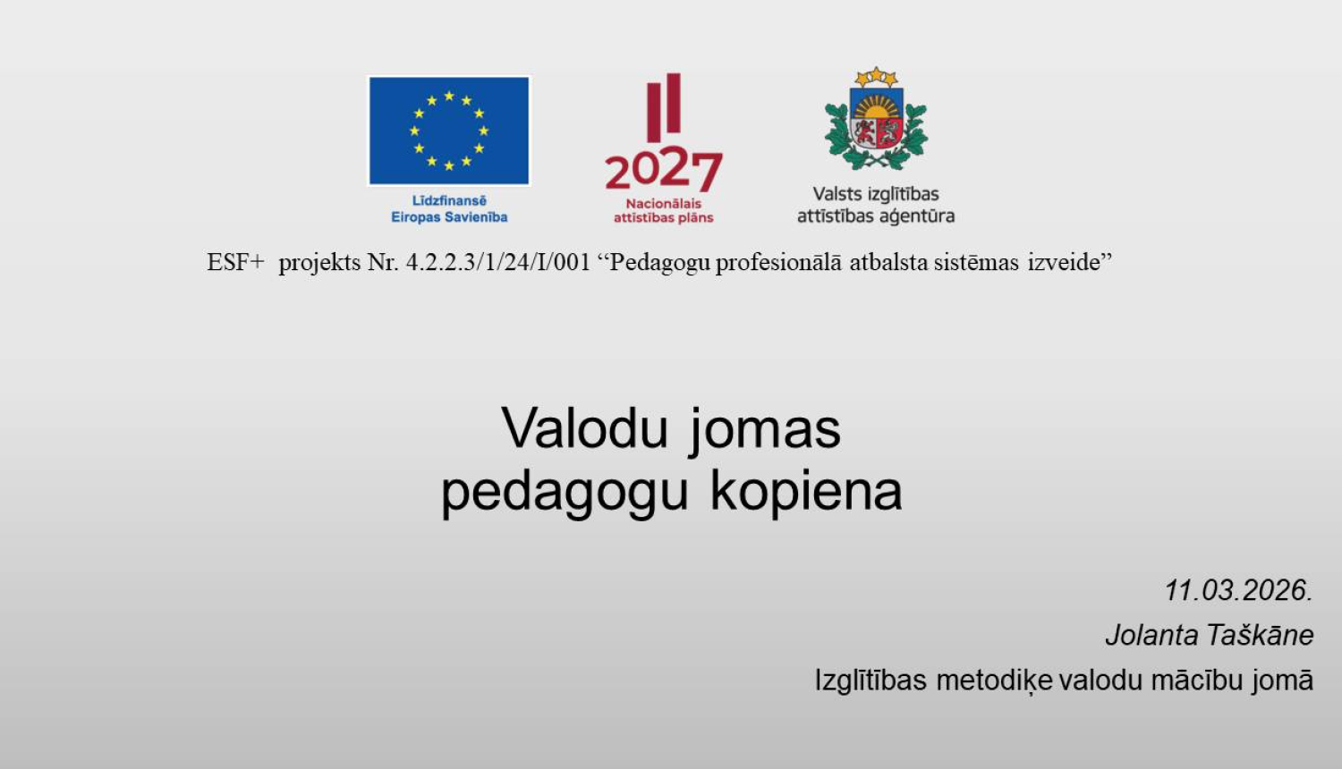 Projekta slaids