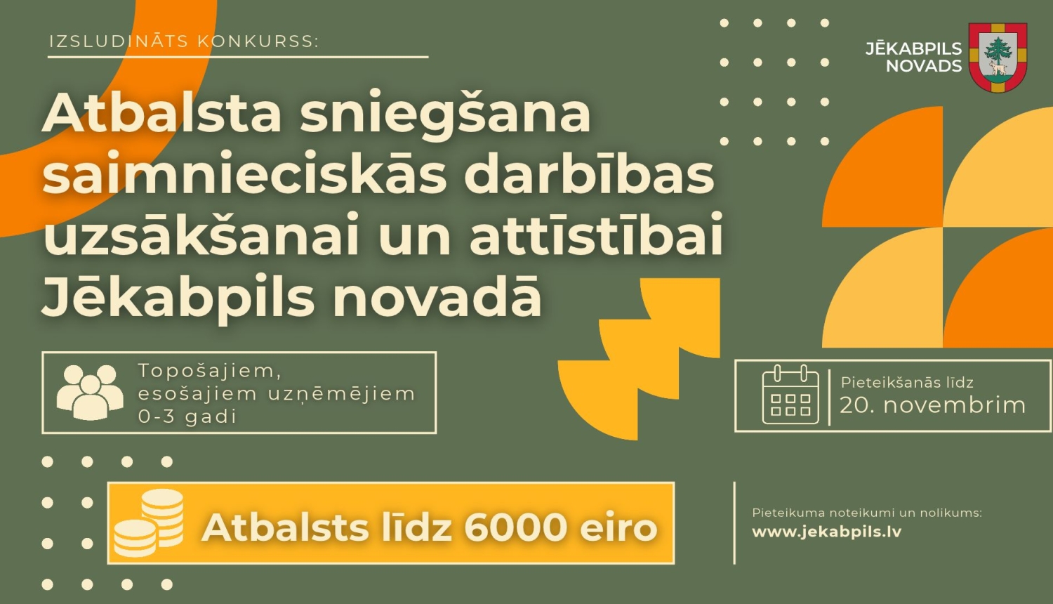 Atbalsts saimnieciskās darbības uzsākšanai 2026