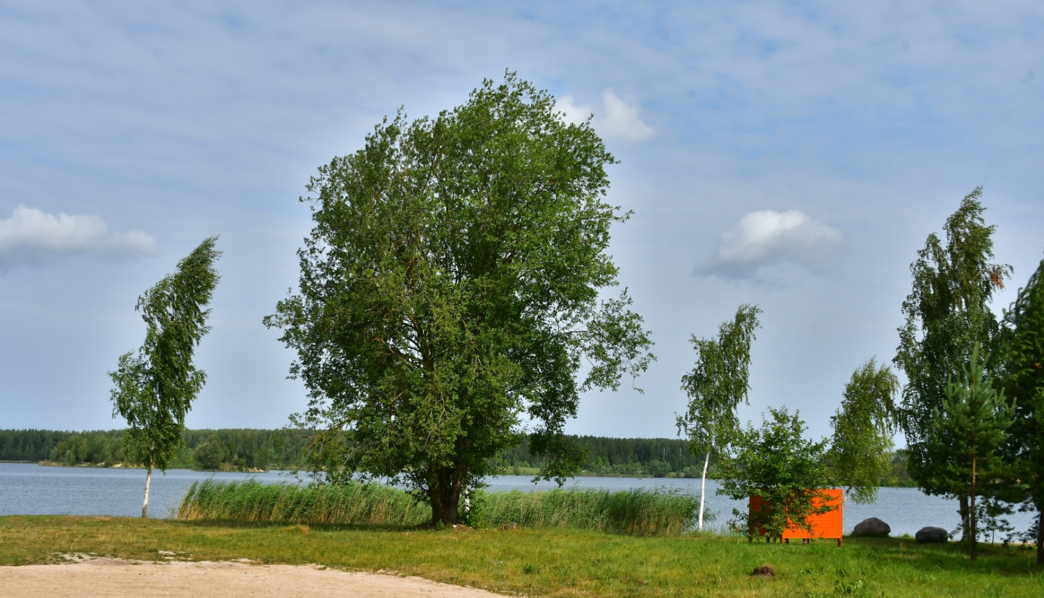 Labiekārtota Brodu pludmale Radžu ūdenskrātuvē