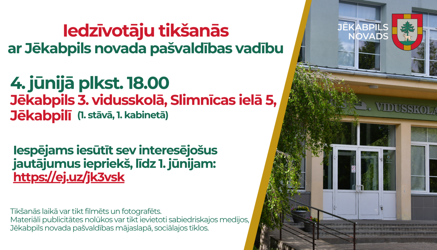 Iedzīvotāju tikšanās Jēkabpilī