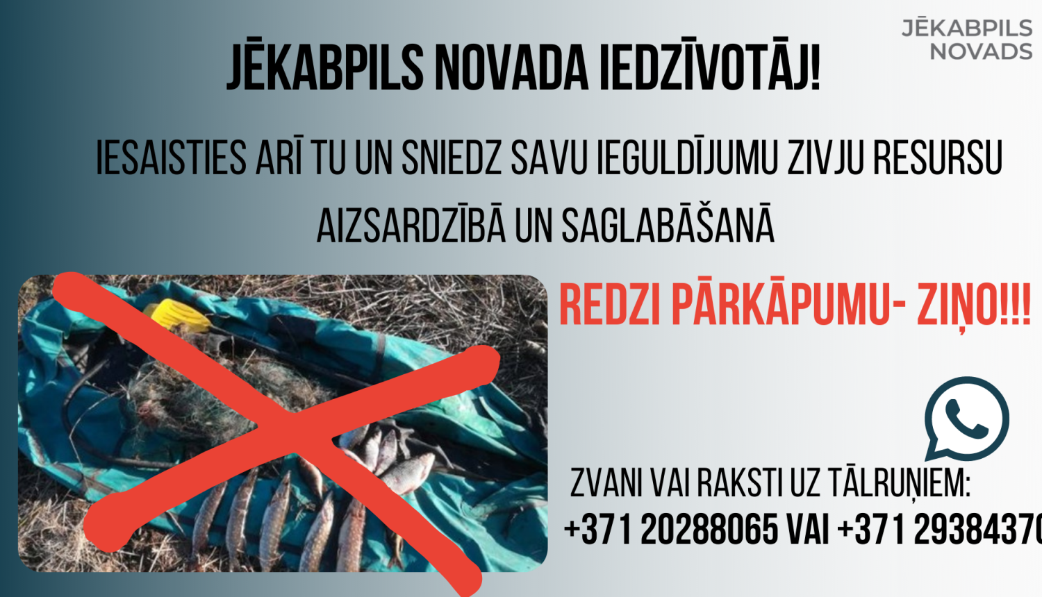 pārkāpums - ziņo