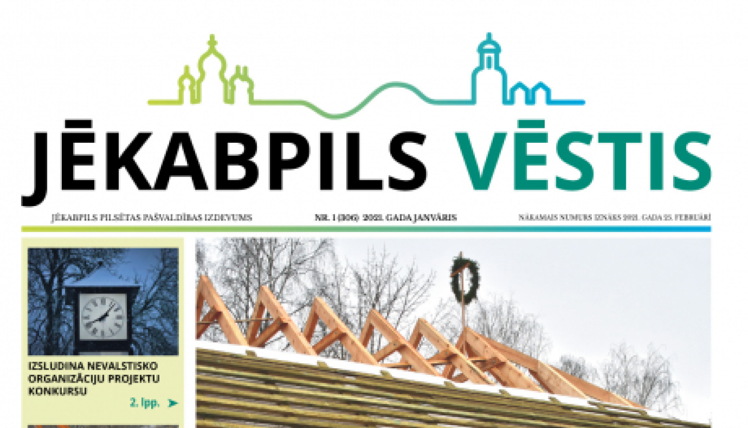 29.janvārī iznācis informatīvais izdevums " Jēkabpils Vēstis"