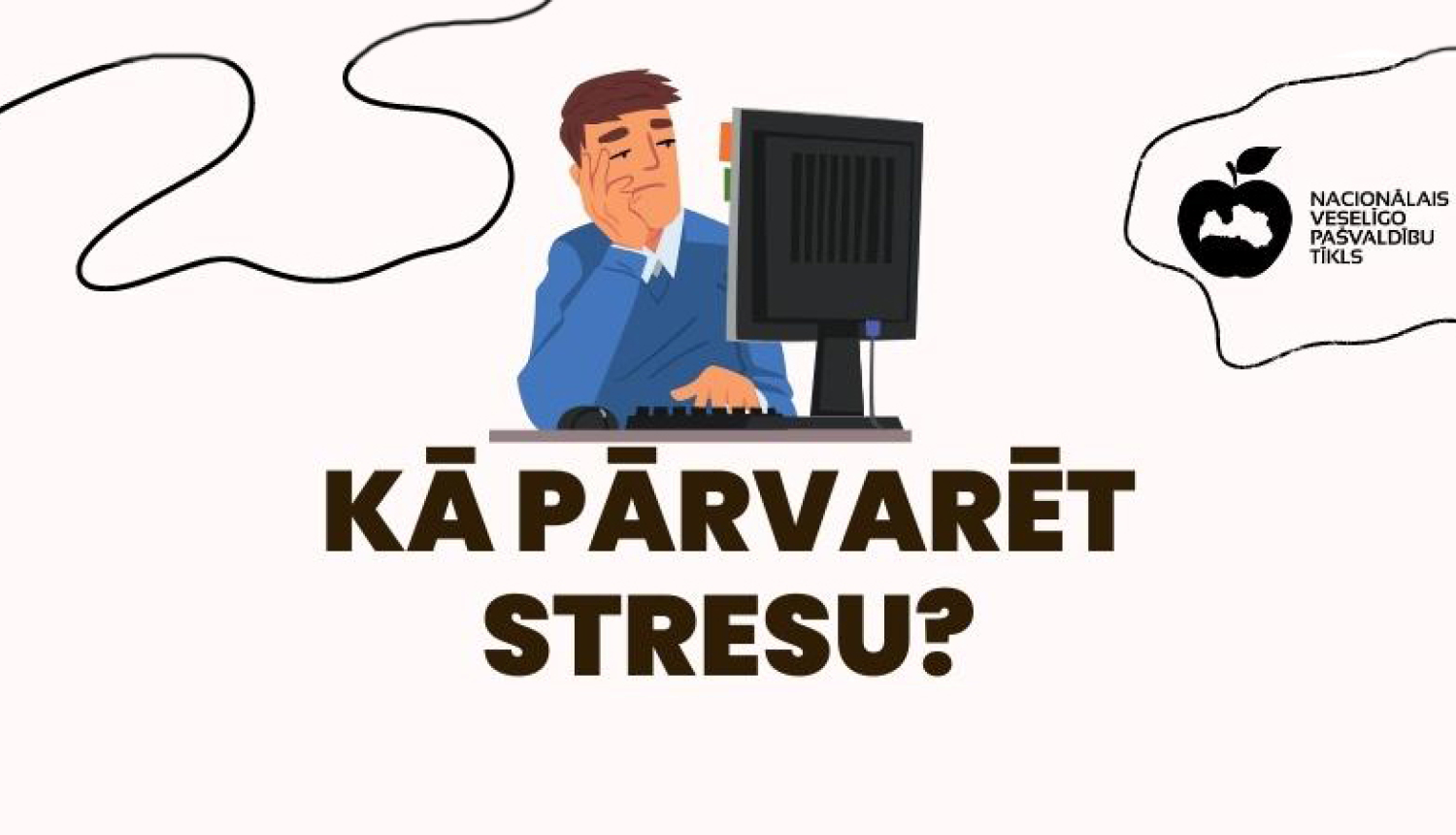 Kā pārvarēt stresu - infografikas galvene