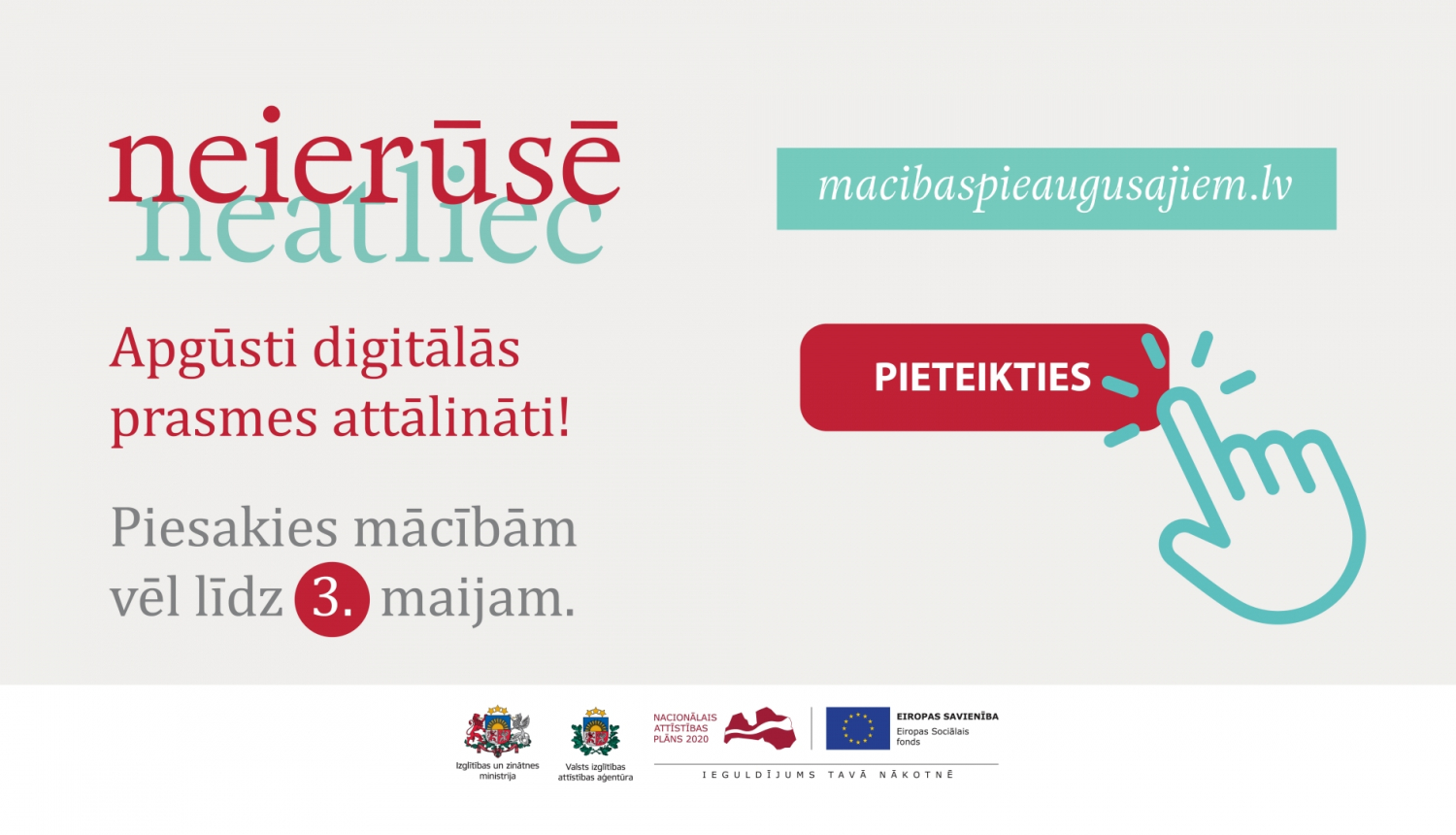 Afiša - mācības pieaugušajiem