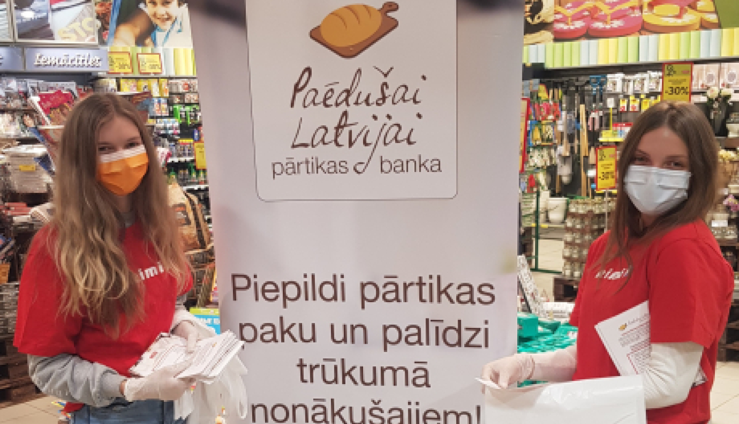 Jaunieši no “13.pirmdienas” atbalsta akciju “Paēdušai Latvijai!”