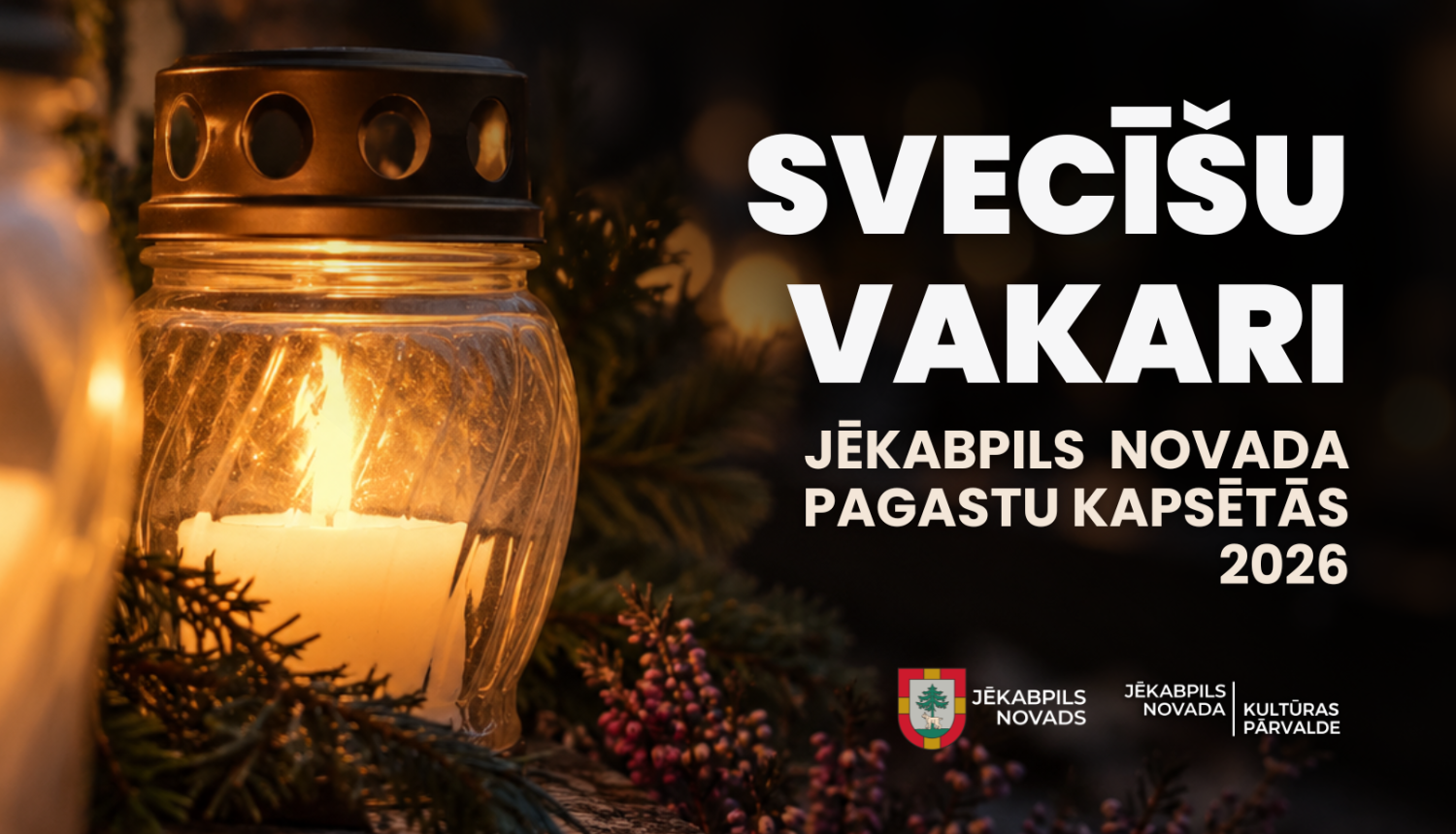 Plakāts par svecīšu vakariem 2026