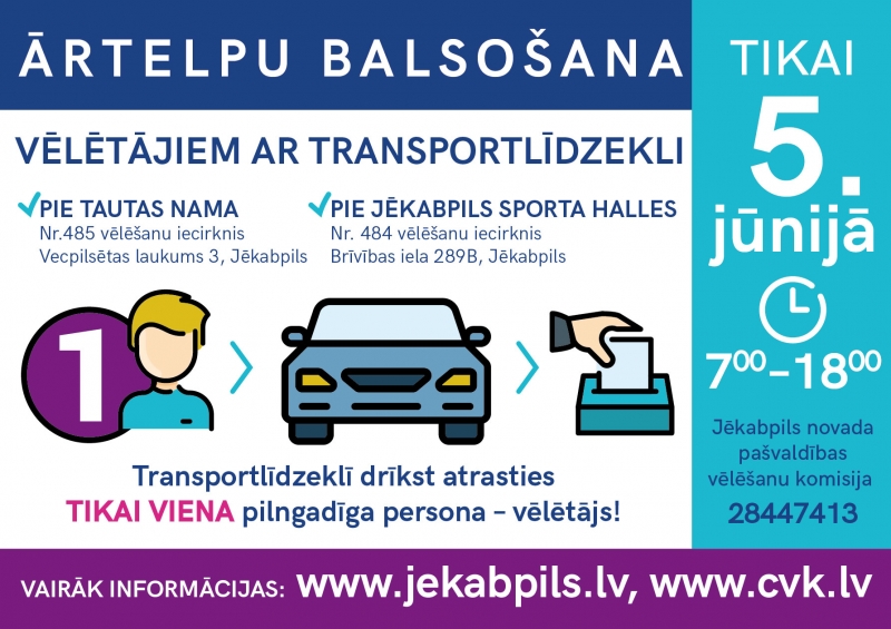 Par pašvaldību vēlēšanām 5. jūnijā