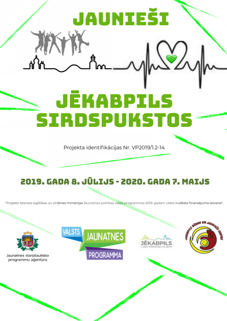 Jaunieši Jēkabpils sirdspukstos plakāts