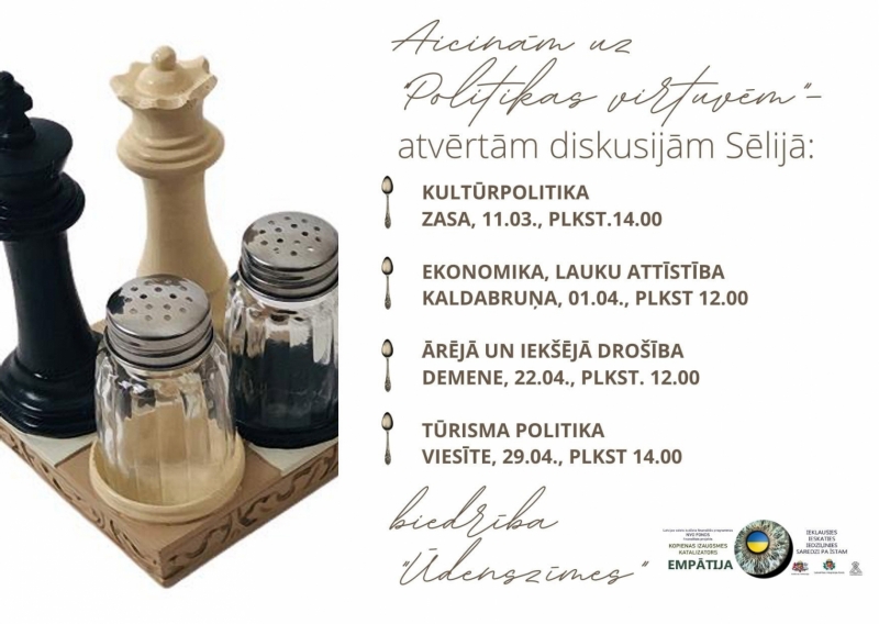 Sēlijas salu Politikas virtuvju afiša