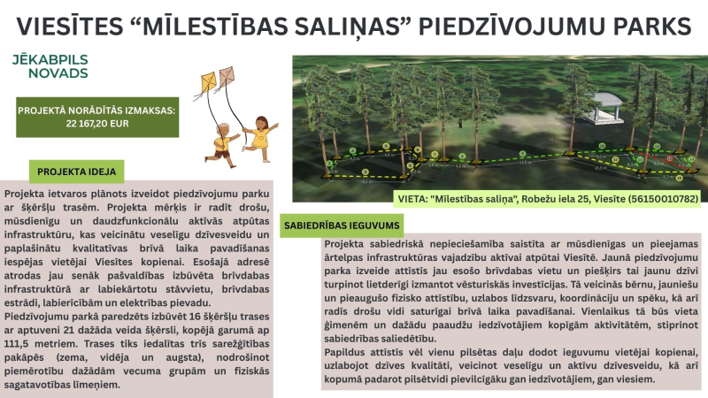 Viesītes "Mīlestības saliņas" piedzīvojumu parks