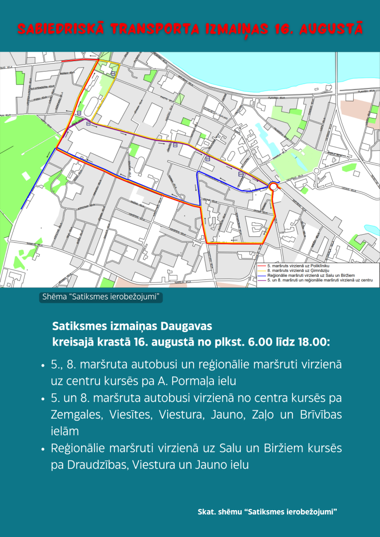 Par satiksmes organizāciju svētku dienā 16.augustā