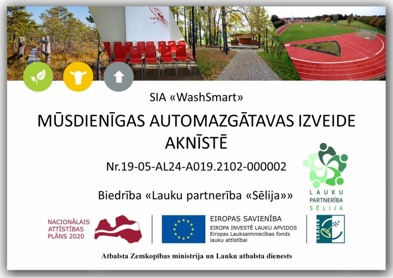 LEADER projekta nosaukums un logo ansamblis