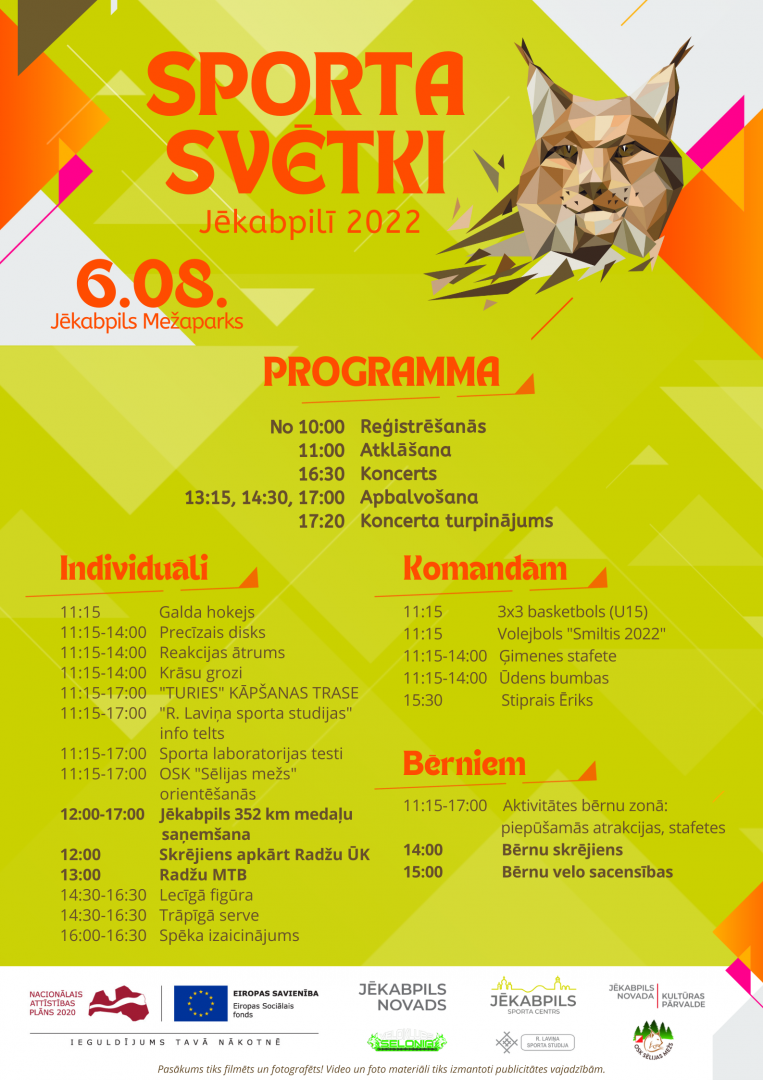 Sporta svētku afiša