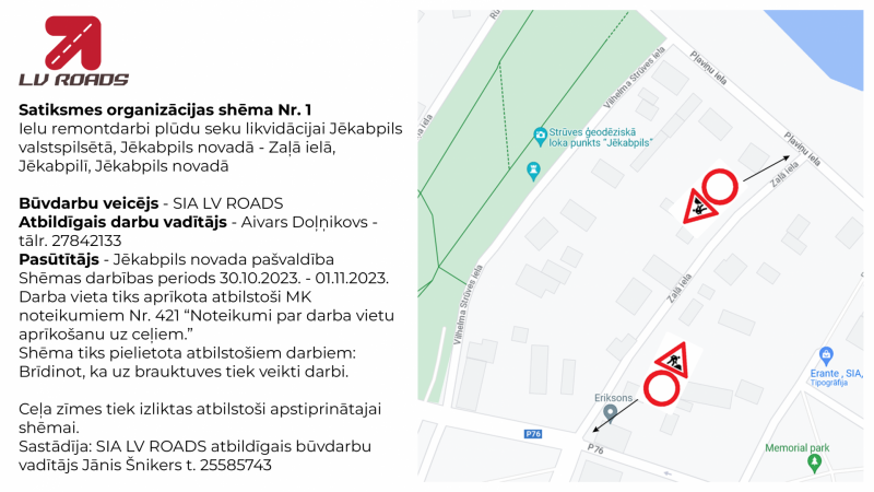 Satiksmes organizācijas shēma Nr.1