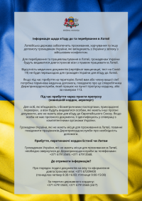 Informācija par Ukrainas bēgļiem ukraiņu valodā