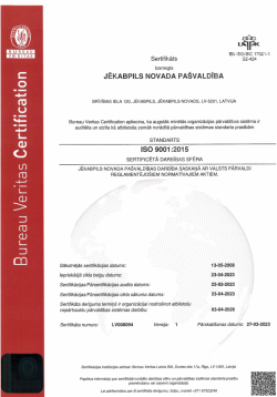 ISO 9001 2015 (2023. gada)