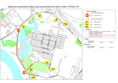 satiksmes ierobežojumi Jēkabpilī